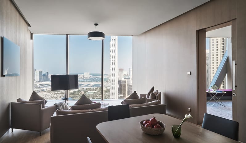 One Bedroom Deluxe Suite Living Room